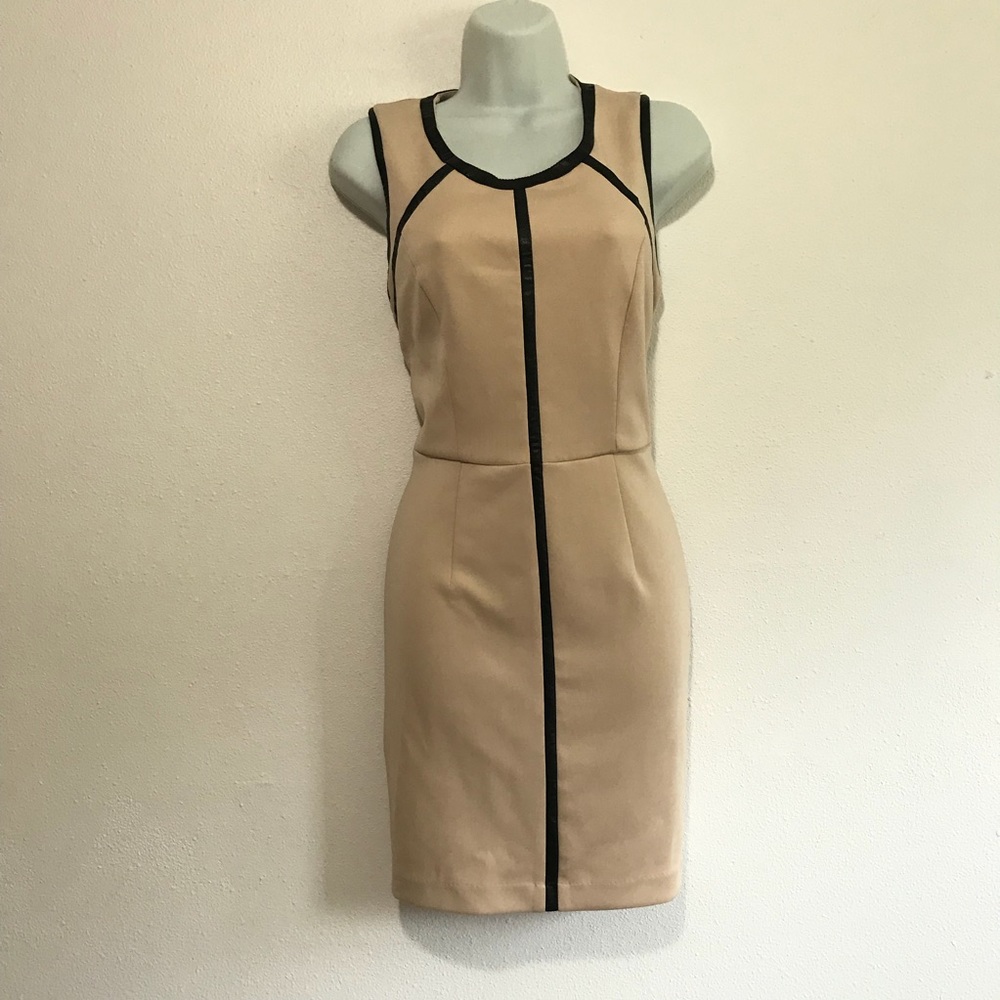 Walter Baker Bodycon M Dress w/ Faux leather